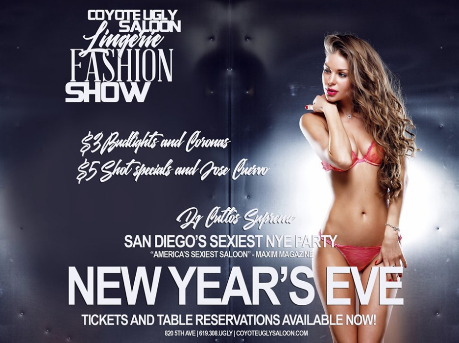 New Year's Eve – Lingerie Fashion Show – Coyote Ugly Saloon