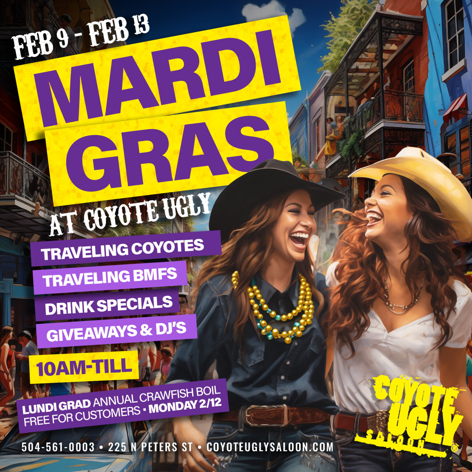 Mardi Gras - New Orleans - Coyote Ugly Saloon