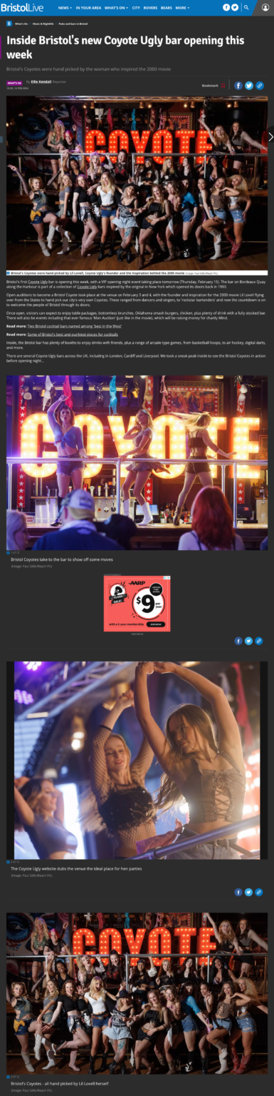 Bristol Post Inside Bristol's new Coyote Ugly bar - Coyote Ugly Saloon