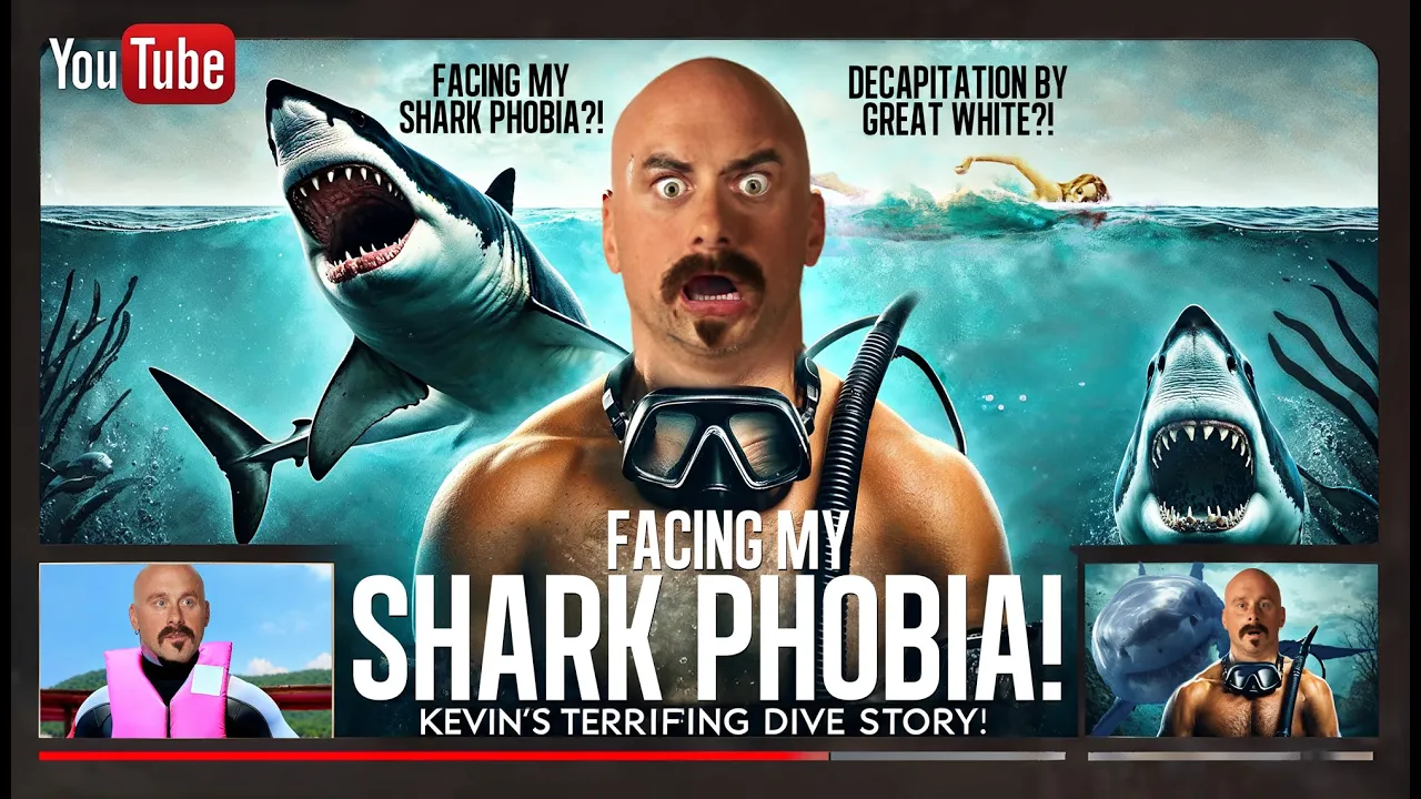 Short: Kevin faces Shark Phobia HEAD-ON