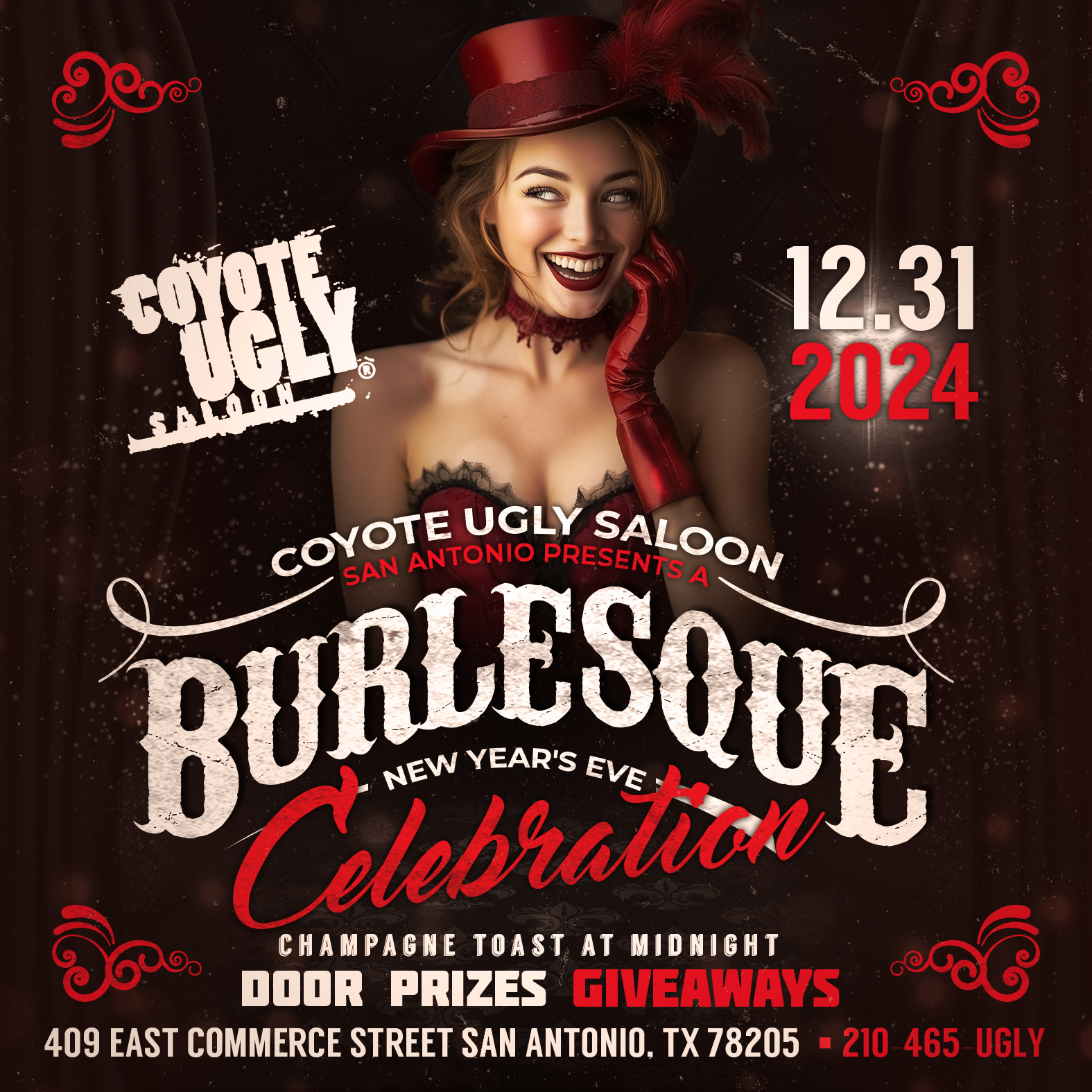 San Antonio: New Year’s Eve – Let’s Burlesque!: December 31, 2024