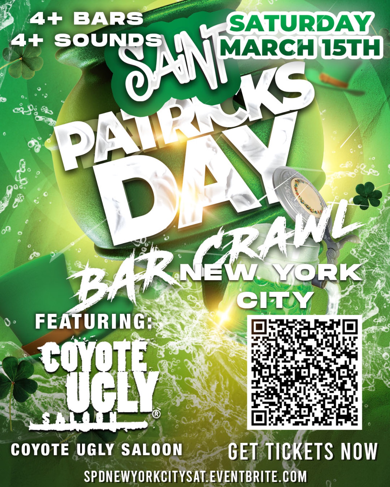 New York: New York St. Patrick’s Bar Crawls: March 15, 2025